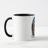 Verzauberter Wald Pilz Kunst Tasse (Links)