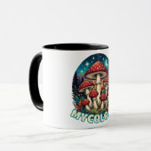 Verzauberter Wald Pilz Kunst Tasse (Vorderseite Links)