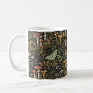 Verzauberter Wald Pilz Vintage Botanik Kaffeetasse