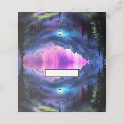 verzauberter Wald Platzkarte (Außenseite Aufgefaltet)