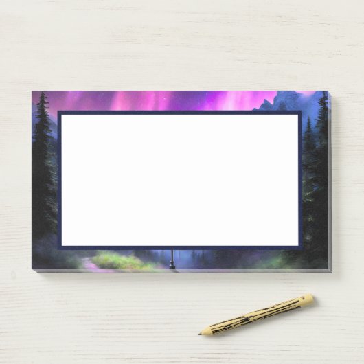 verzauberter Wald Post-it Klebezettel (Auf Schreibtisch)