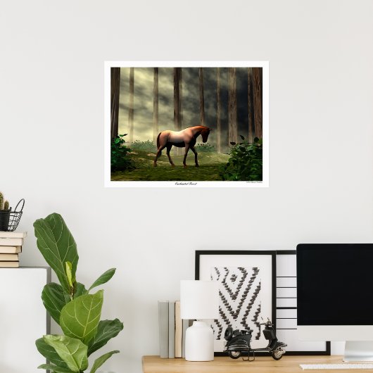 verzauberter Wald Poster (Heimbüro)