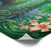 verzauberter Wald Poster (Ecke)
