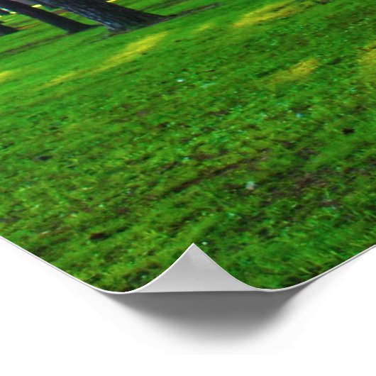 verzauberter Wald Poster (Ecke)