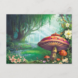 verzauberter Wald Postkarte