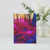 verzauberter Wald Postkarte (Stehend Vorderseite)