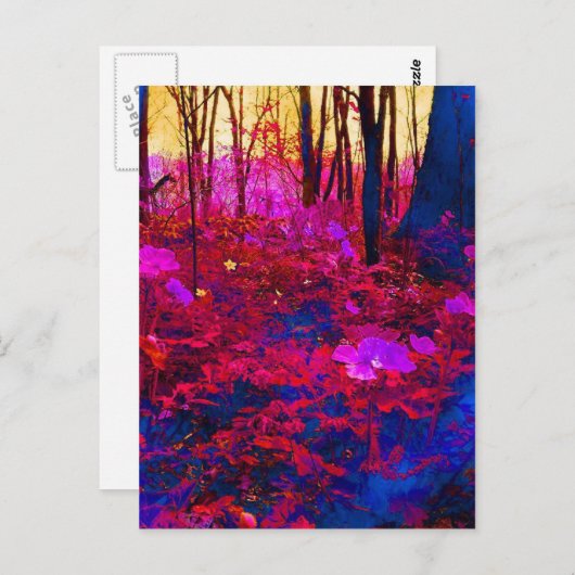 verzauberter Wald Postkarte (Vorne/Hinten)