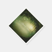 Verzauberter Wald Rustikale verzauberte HochzeitsN Serviette (Ecke)
