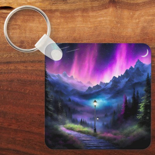 verzauberter Wald Schlüsselanhänger (Vorderseite)