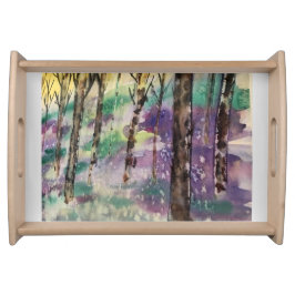 verzauberter Wald Serviertablett