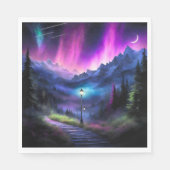 verzauberter Wald Serviette (Vorderseite)