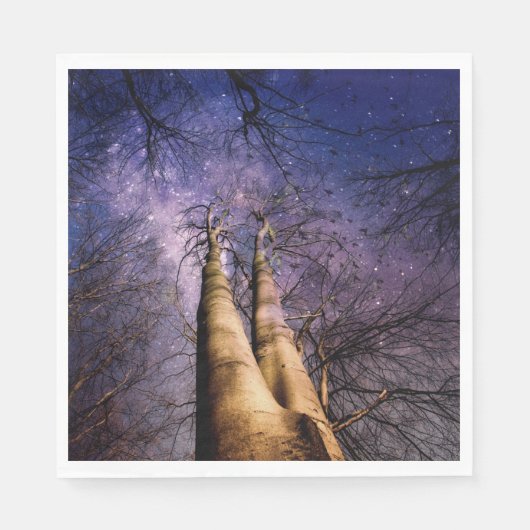 verzauberter Wald Serviette (Vorderseite)