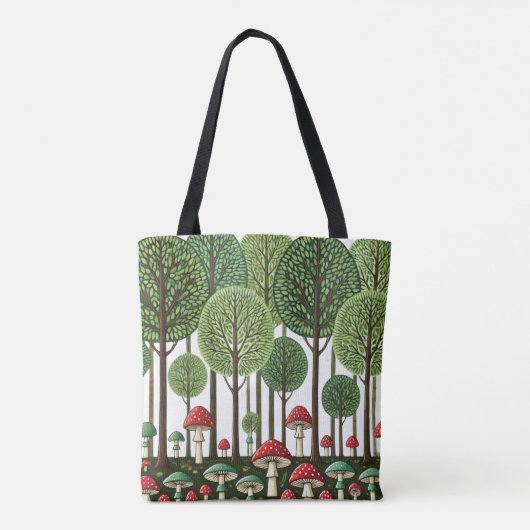 Verzauberter Wald Tasche (Rückseite)