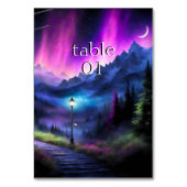 verzauberter Wald Tischnummer (Rückseite)