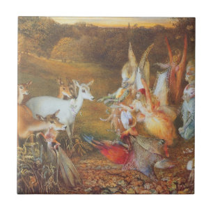 Verzauberter Wald von Künstler John Anster Fitzger Fliese