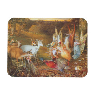 Verzauberter Wald von Künstler John Anster Fitzger Magnet