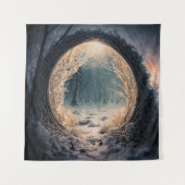 Verzauberter Wald Wandteppich (Vorderseite)