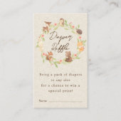 Verzauberter Wald-Windeln Begleitkarte (Vorderseite)