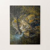 Verzauberter Waldalchemistenkater Puzzle (Vertikal)