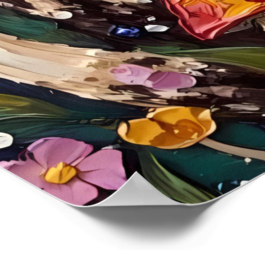 Verzauberter Waldboden Poster (Ecke)