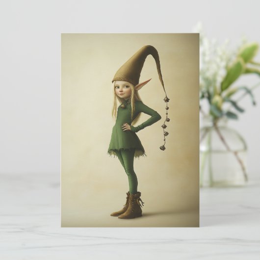 Verzauberter Waldelf Einladung (Stehend Vorderseite)