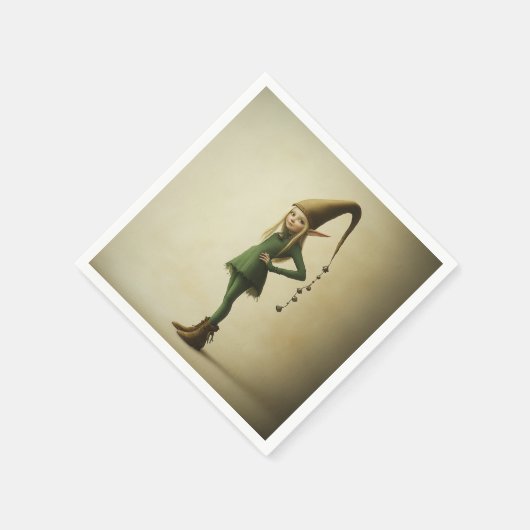 Verzauberter Waldelf Serviette (Ecke)