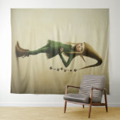 Verzauberter Waldelf Wandteppich (Beispiel (Horizontal))