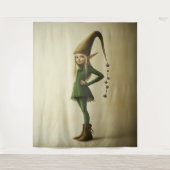 Verzauberter Waldelf Wandteppich (Vorderseite)