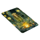 Verzauberter Waldfee am Feuer Magnet (Rechte Seite)