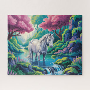 Verzauberter Waldpferd Puzzle