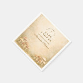 Verzauberter Waldpilz Baby Shower Serviette (Ecke)
