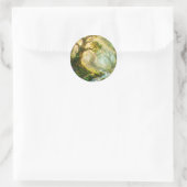Verzauberter Waldstrom-Rundsticker Runder Aufkleber (Tasche)
