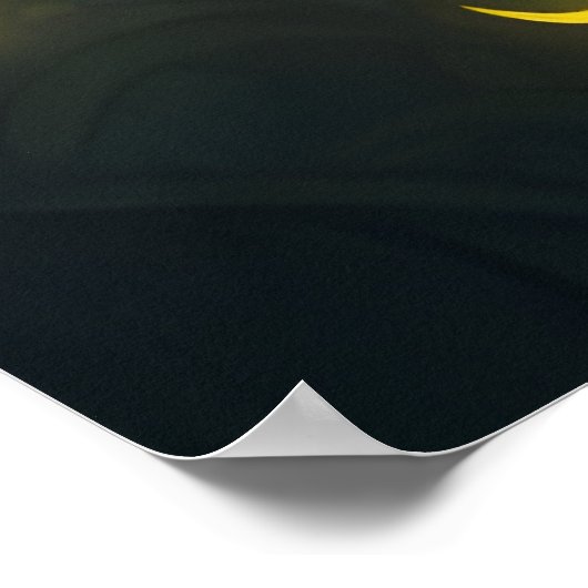 Verzauberter Waldweg Poster (Ecke)