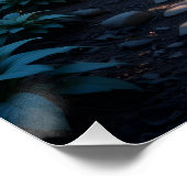 Verzauberter Waldweg Poster (Ecke)