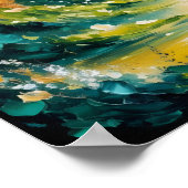 Verzauberter Waldweg Poster (Ecke)