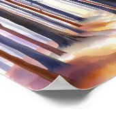 Verzauberter Waldweg Poster (Ecke)