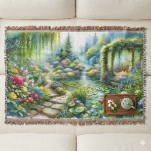 Verzauberter Wasserfallgarten Lilienteich Decke