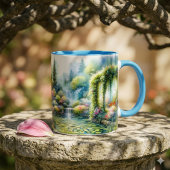 Verzauberter Wasserfallgarten Lilienteich Tasse