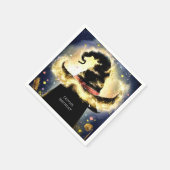 Verzauberter Wasserfarbenassistent zum Geburtstag Serviette (Ecke)