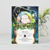 Verzauberter Wasserfarbenfrosch zum Geburtstag Einladung (Stehend Vorderseite)