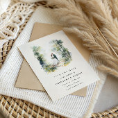 Verzauberter Wasserfarbenwald Save the Date Bohemi Einladung