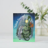 verzauberter Weihnachtsbaum Feiertagspostkarte (Stehend Vorderseite)