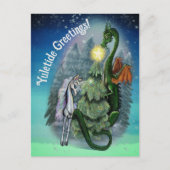 verzauberter Weihnachtsbaum Feiertagspostkarte (Vorderseite)