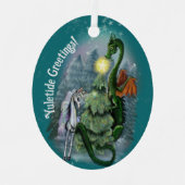 verzauberter Weihnachtsbaum Ornament Aus Metall (Vorderseite)