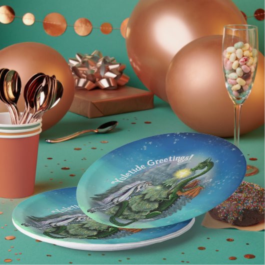 verzauberter Weihnachtsbaum Pappteller (Multi)