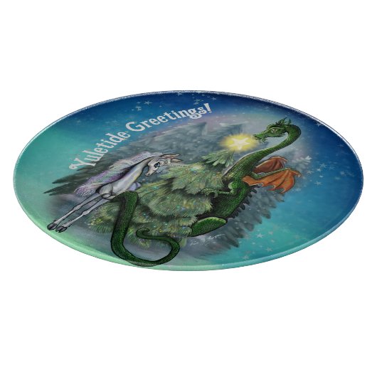 verzauberter Weihnachtsbaum Schneidebrett (Ecke)