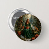 Verzauberter Weihnachtswald Button (Vorne & Hinten)