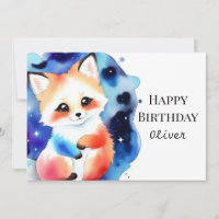 Verzauberter Whimsical Fox Geburtstag