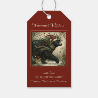 Verzauberter Winterbär Geschenkanhänger