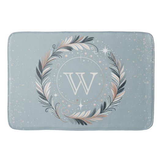 Verzauberter Winterkranz Badematte (Vorderseite)